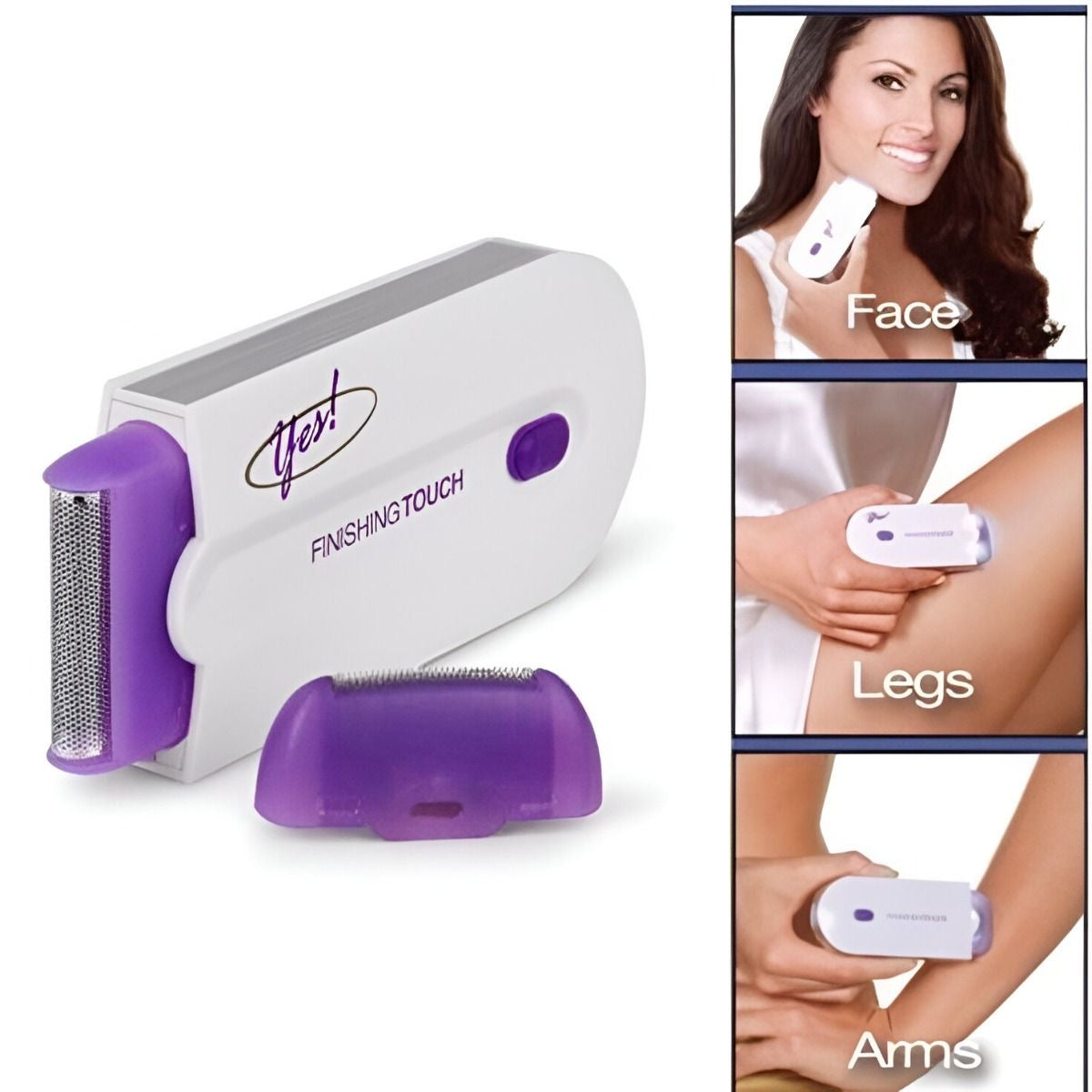 Yes Finishing Touch Hair Remover – Instant & Painless Laser Hair Eraser for Face & Body (Men & Women)"